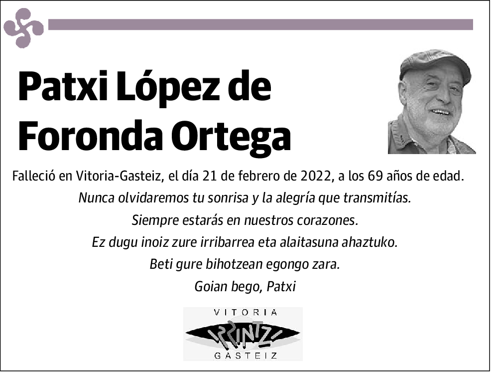 Patxi López De Foronda Ortega