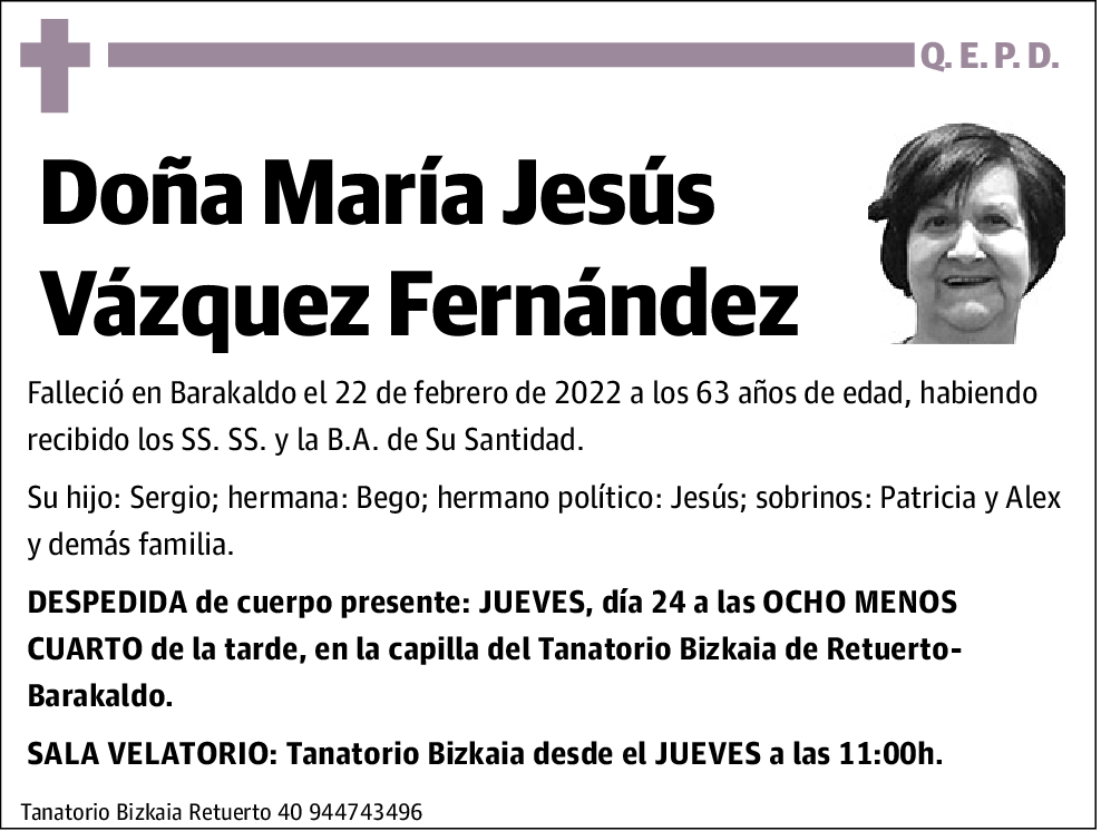 María Jesús Vázquez Fernández