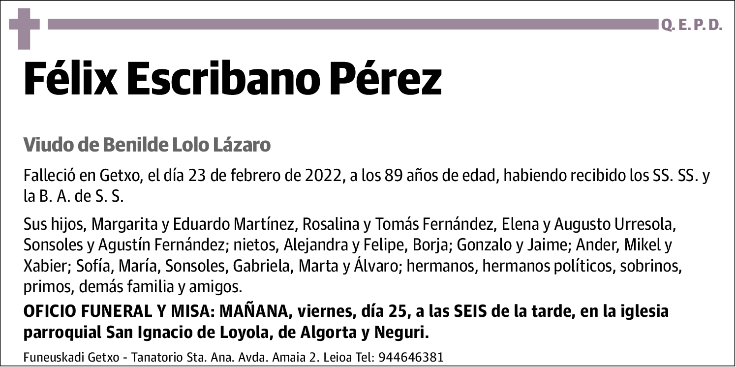 Félix Escribano Pérez