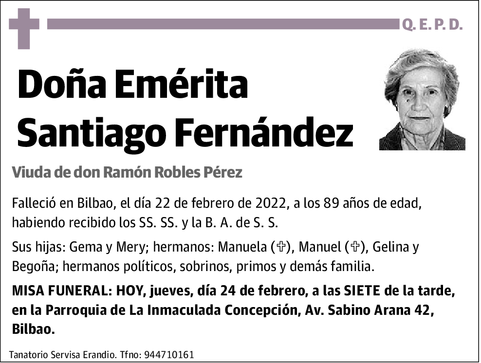 Emérita Santiago Fernández