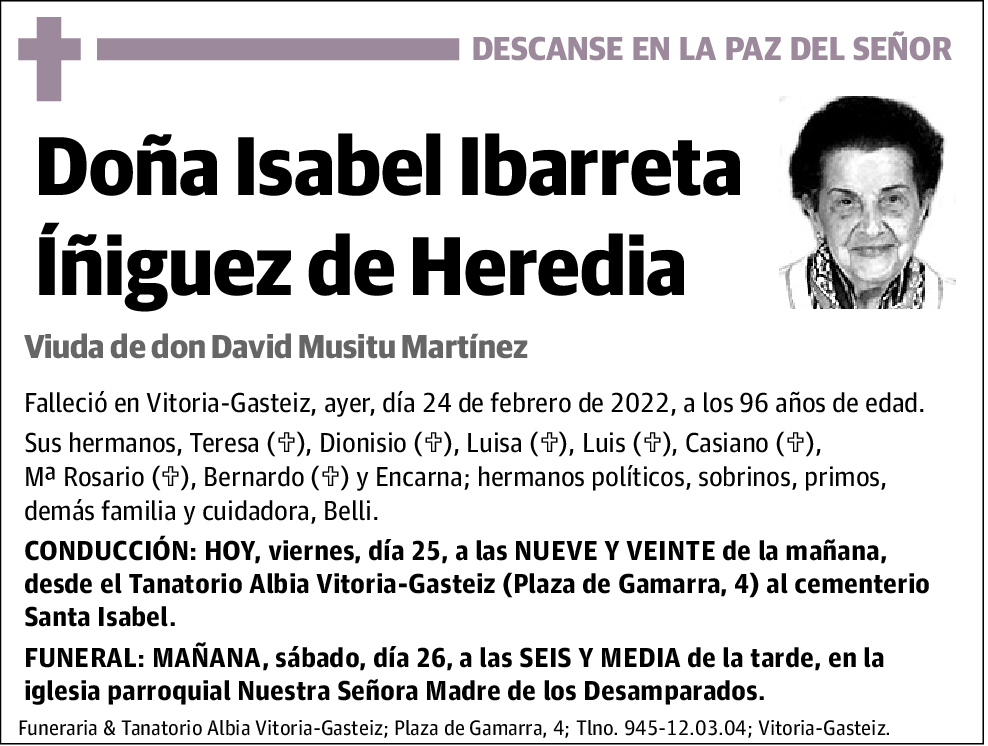 Isabel Ibarreta Íñiguez De Heredia