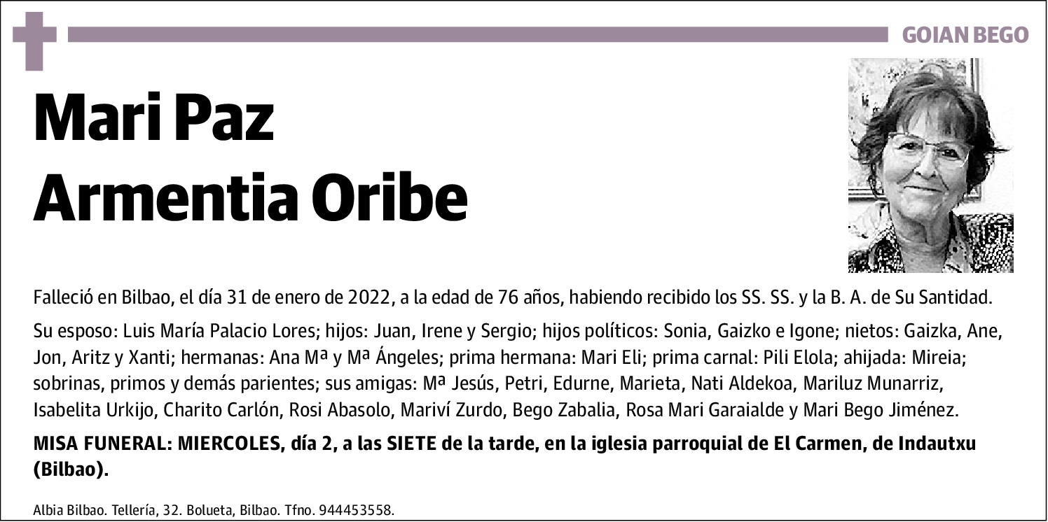 Mari Paz Armentia Oribe