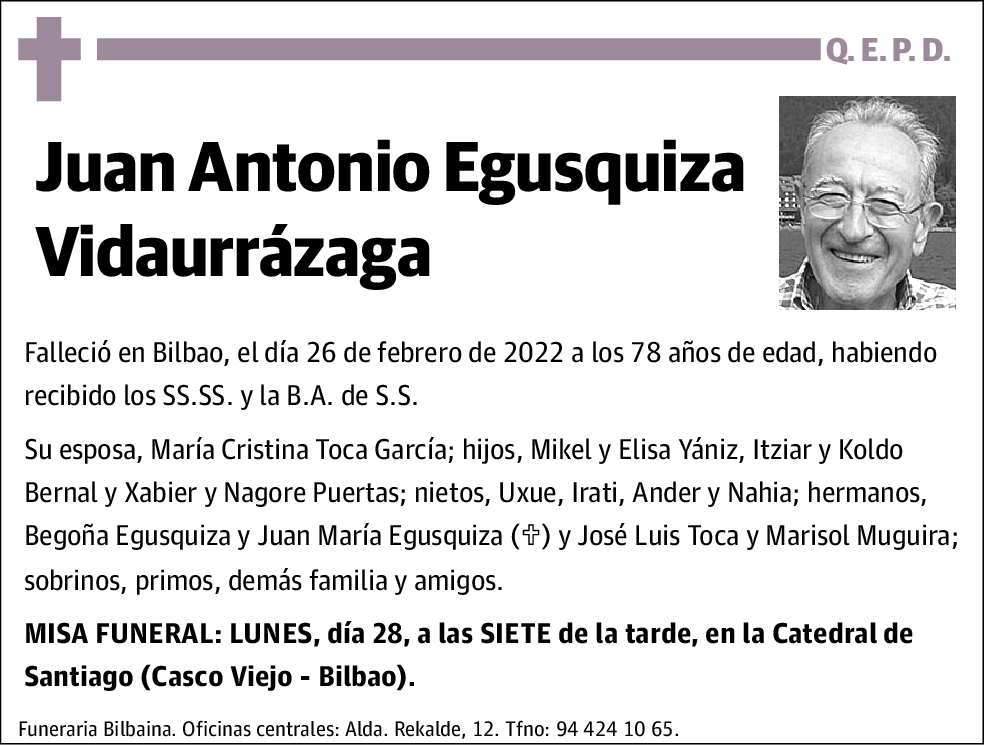 Juan Antonio Egusquiza Vidaurrázaga