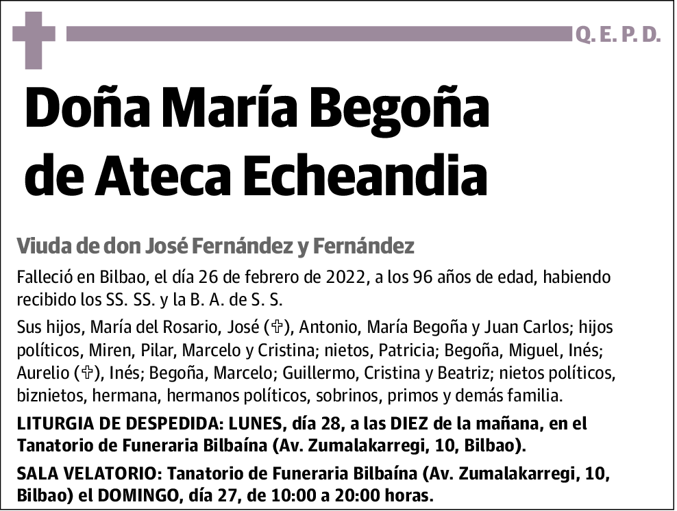 María Begoña de Ateca Echeandia