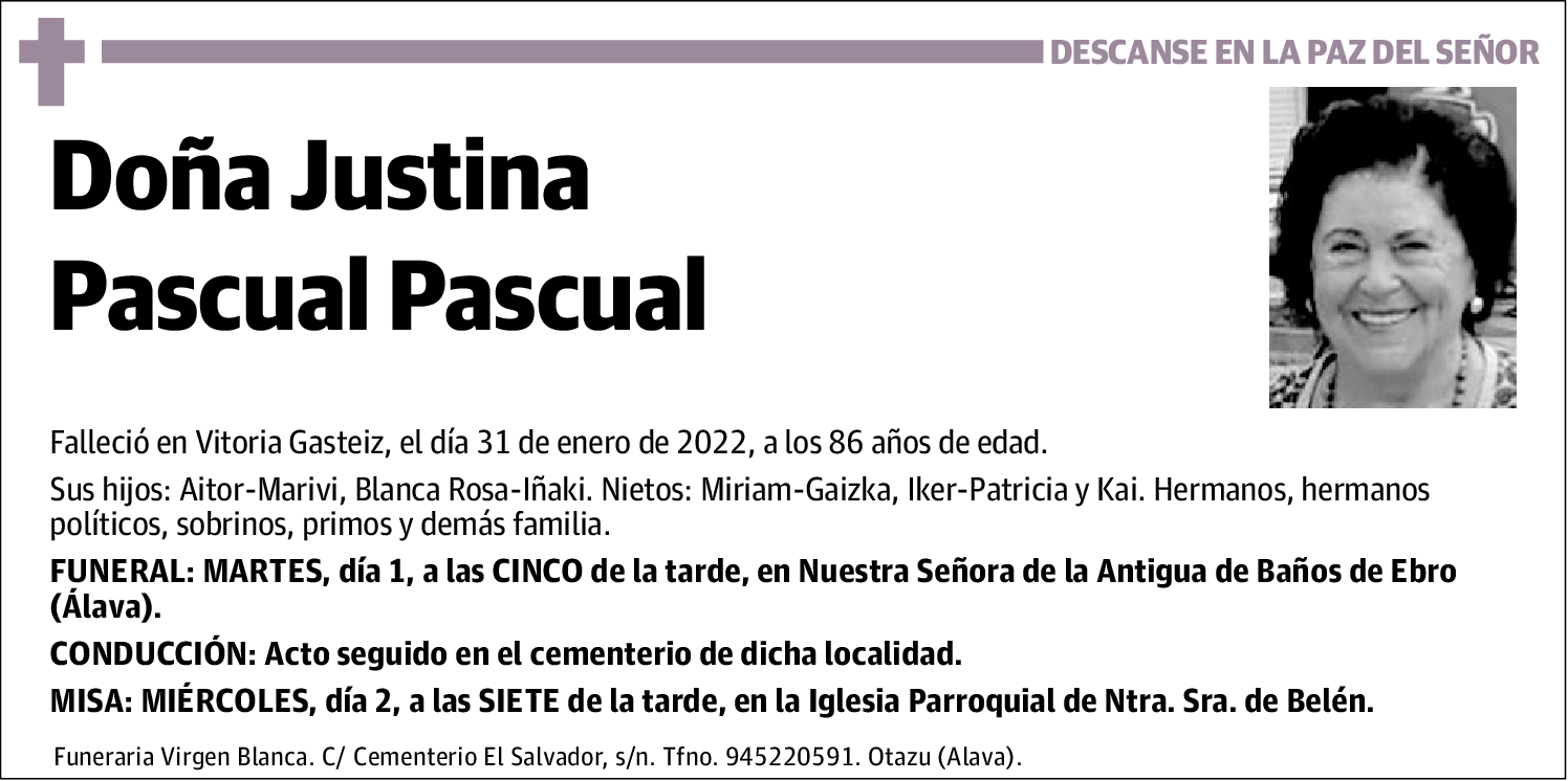 Justina Pascual Pascual