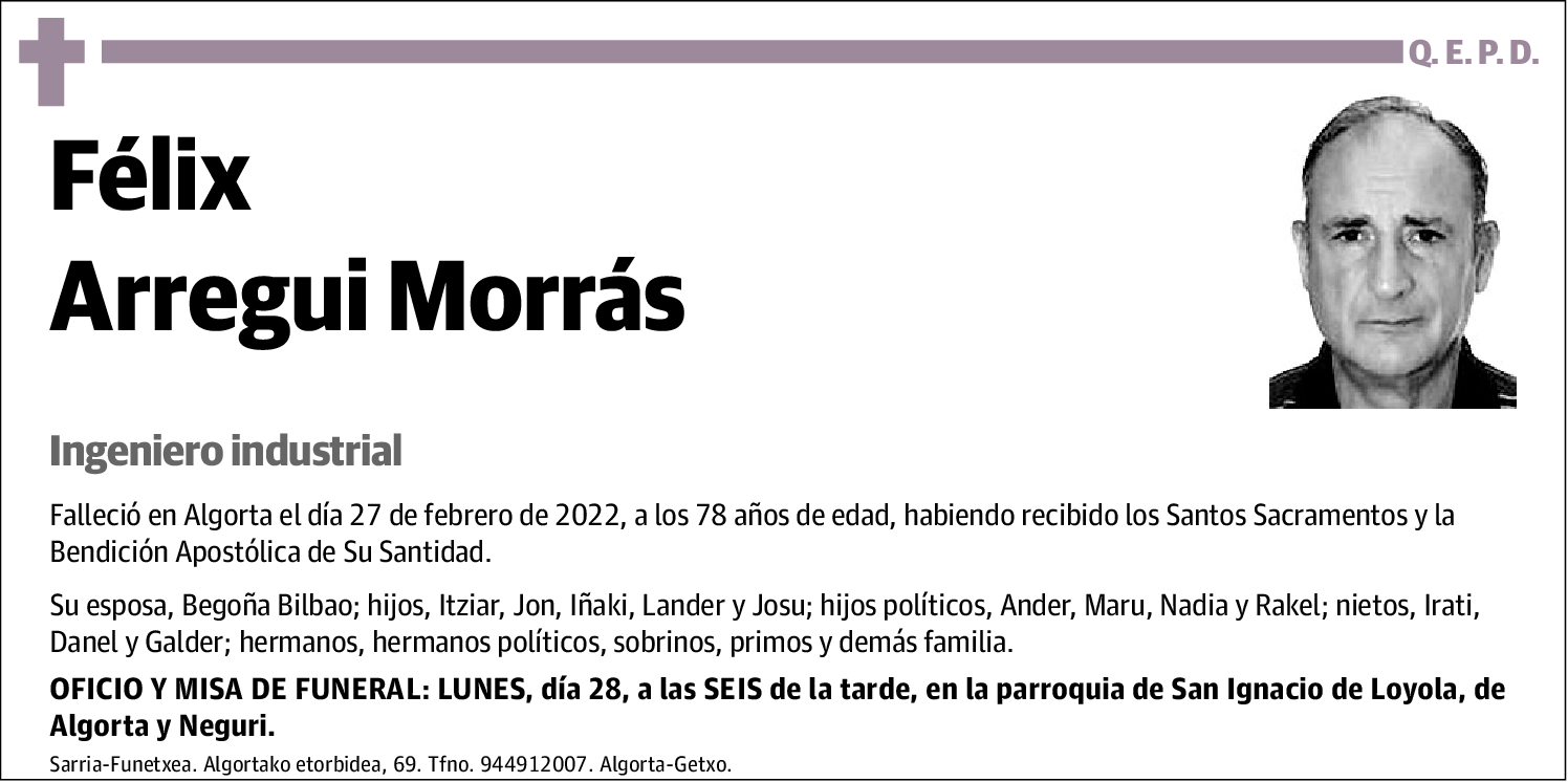 Félix Arregui Morrás