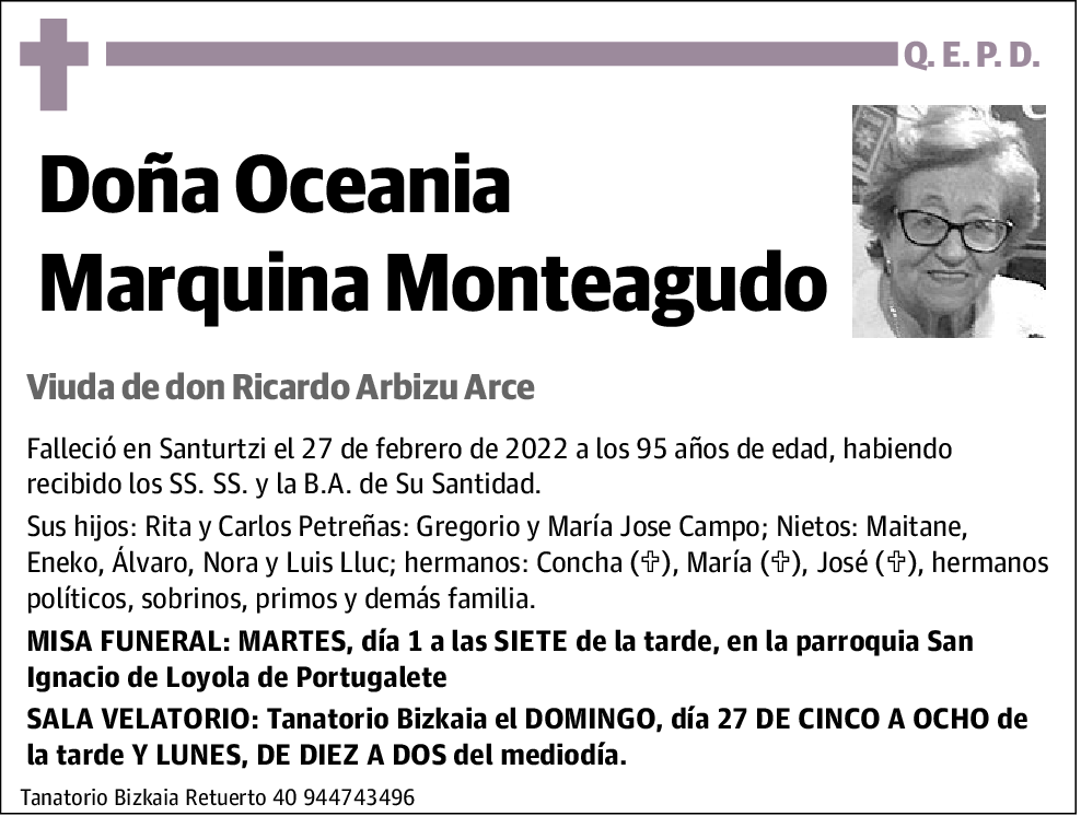 Oceania Marquina Monteagudo