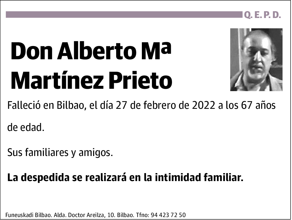 Alberto María Martínez Prieto