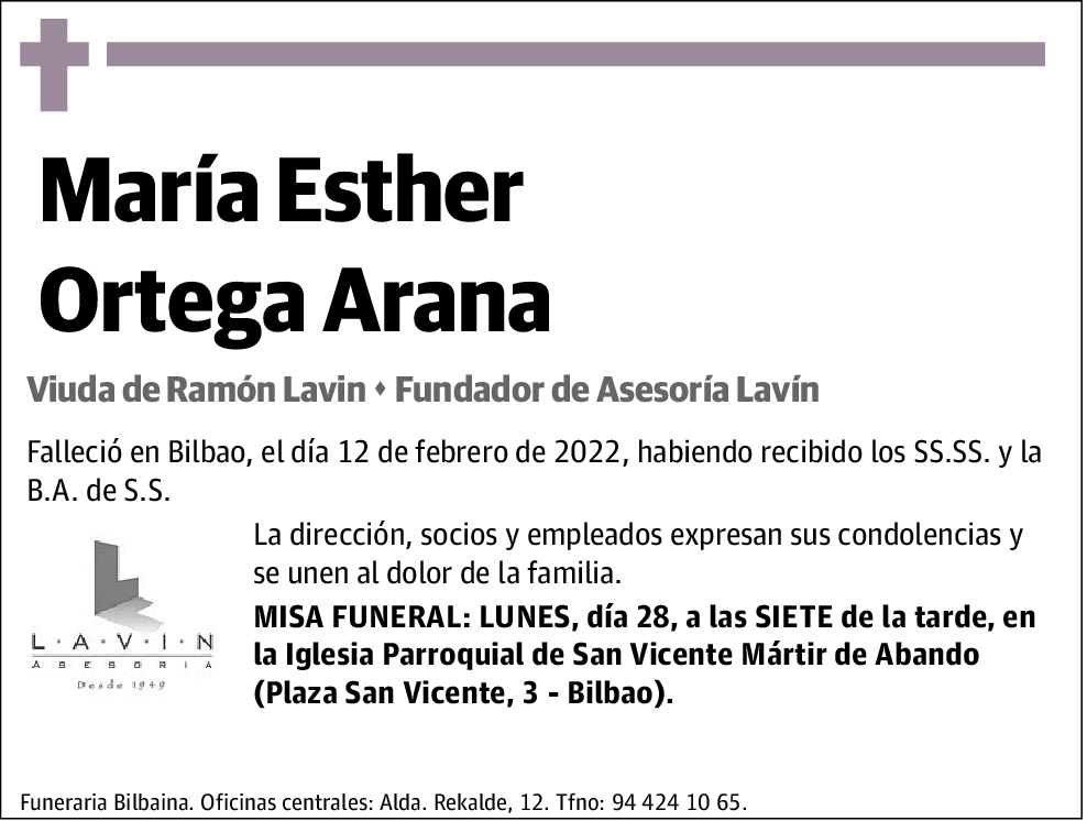 María Esther Ortega Arana