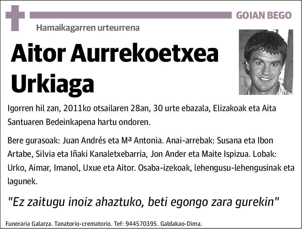 Aitor Aurrekoetxea Urkiaga