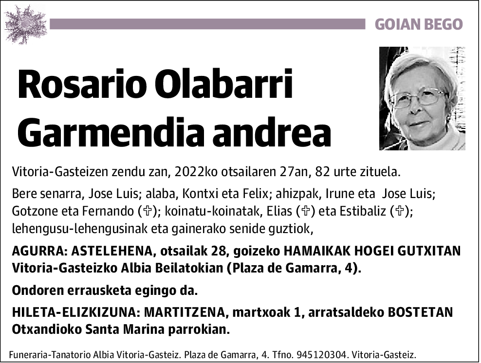 Rosrio Olabarri Garmendia