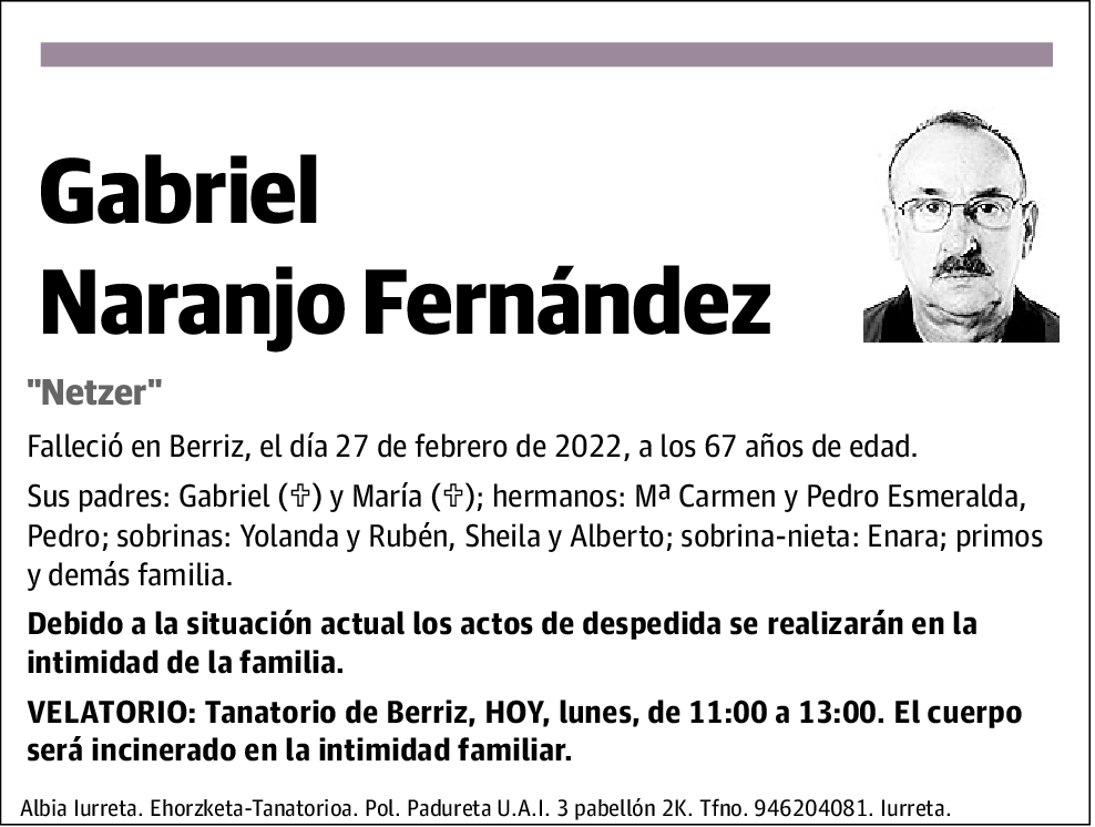 Gabriel Naranjo Fernández