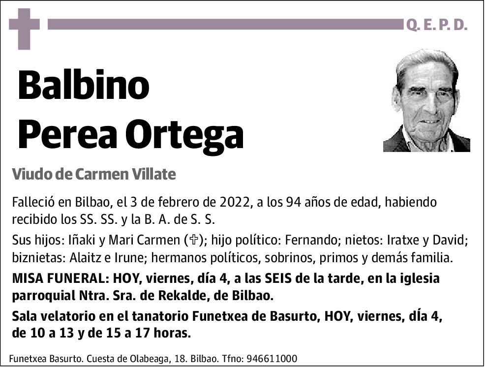 Balbino Perea Ortega