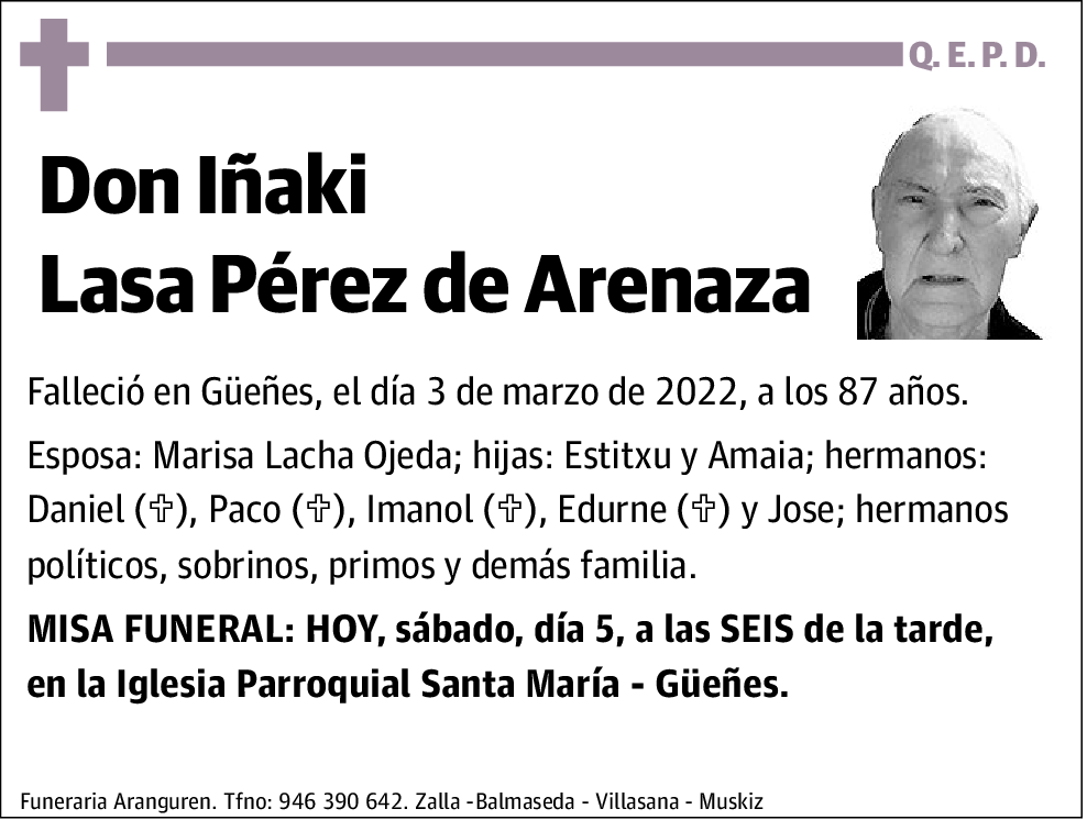 Iñaki Lasa Pérez de Arenaza