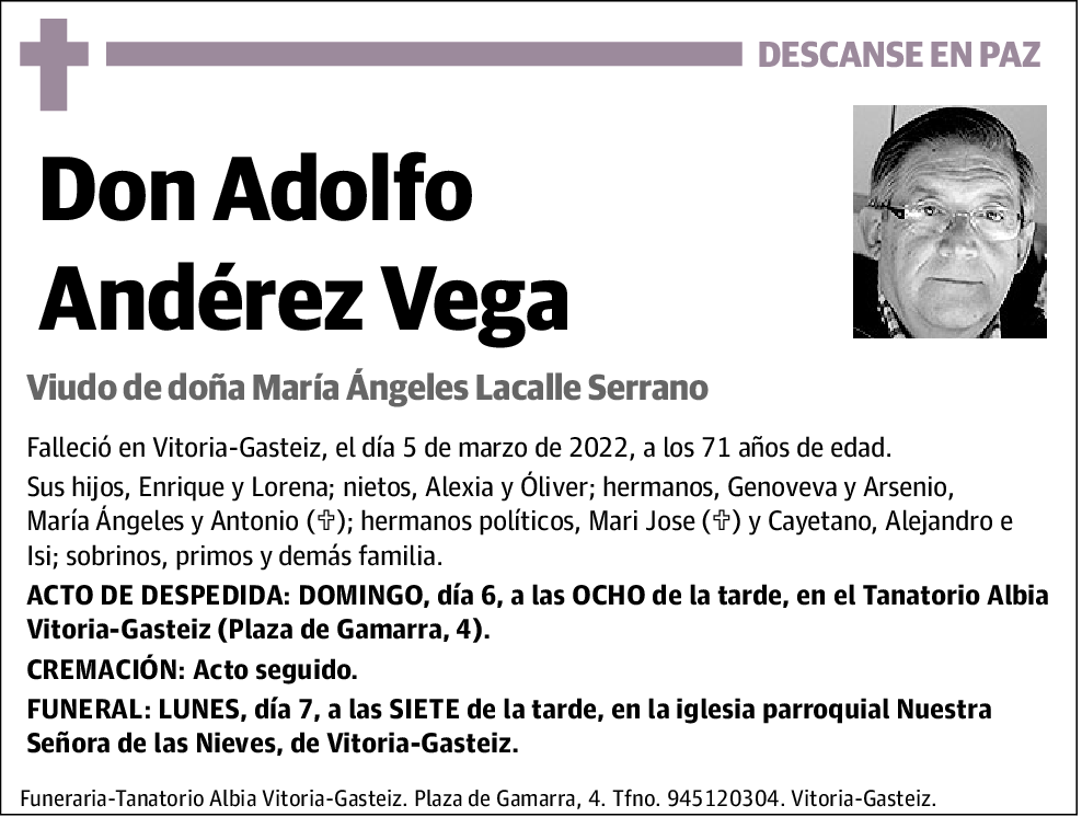 Adolfo Andérez Vega