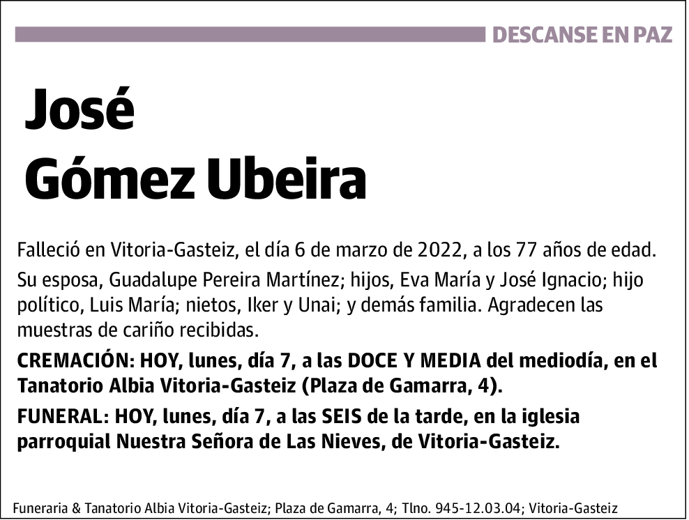 José Gómez Ubeira