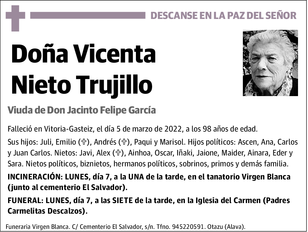 Vicenta Nieto Trujillo