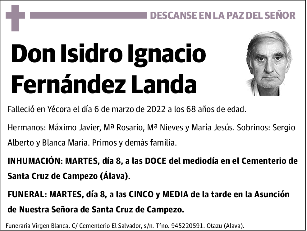 Isidro Ignacio Fernández Landa