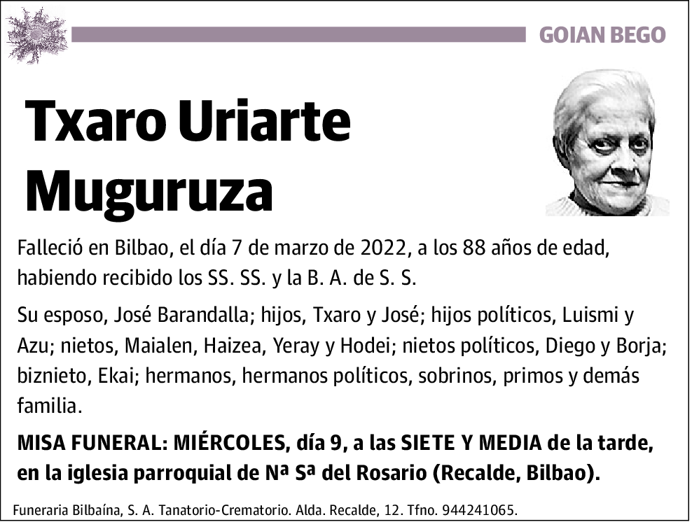 Txaro Uriarte Muguruza