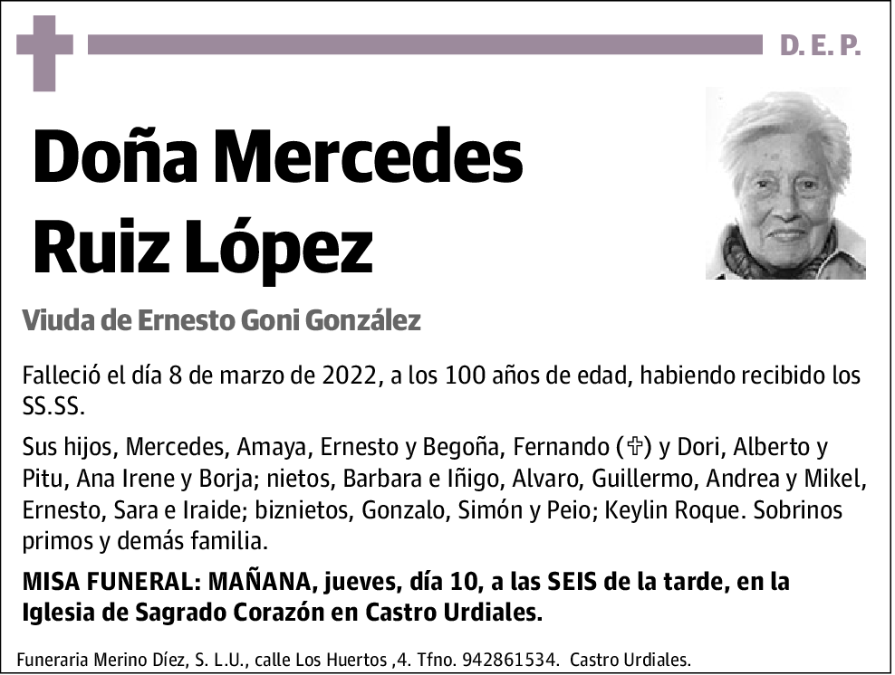 María Santos Mercedes Ruiz López