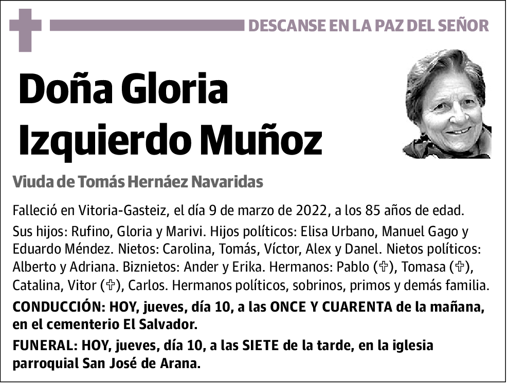 Gloria Izquierdo Muñoz