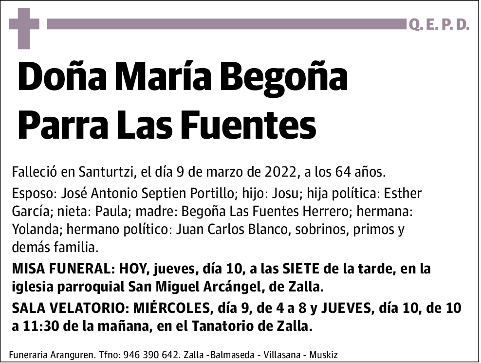 María Begoña Parra Las Fuentes