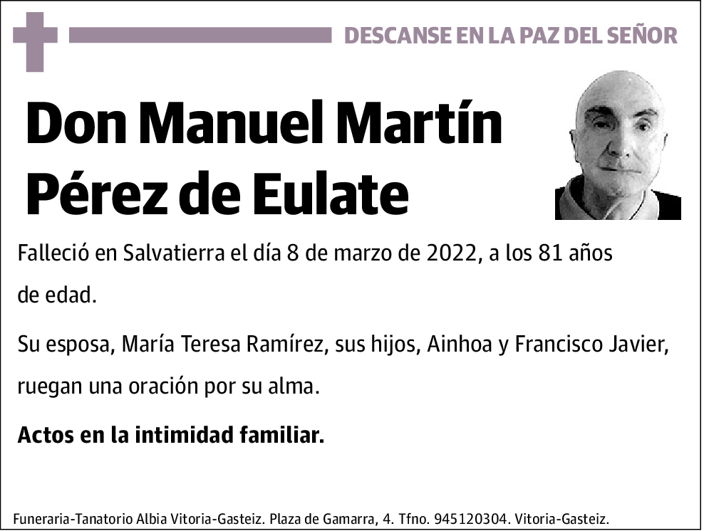 Manuel Martín Pérez De Eulate