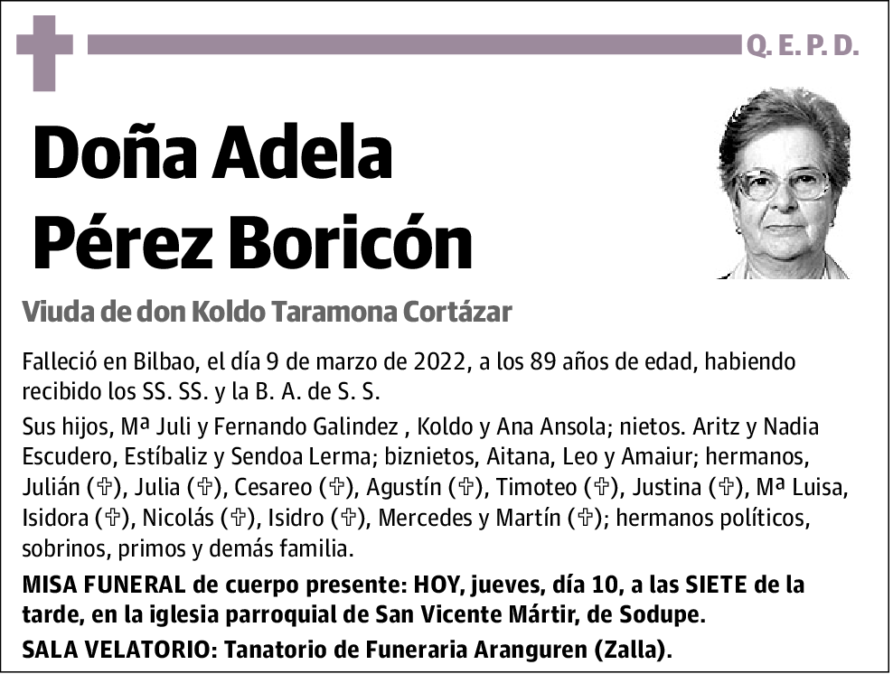 Adela Perez Boricon