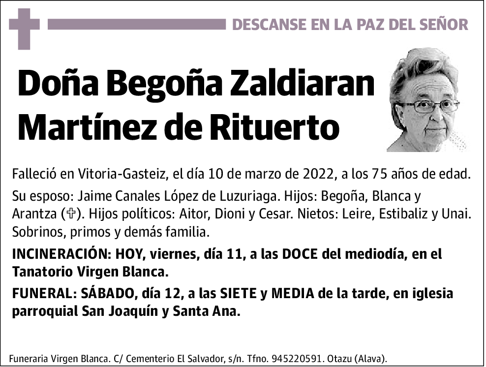 Begoña Zaldiaran Martínez De Rituerto