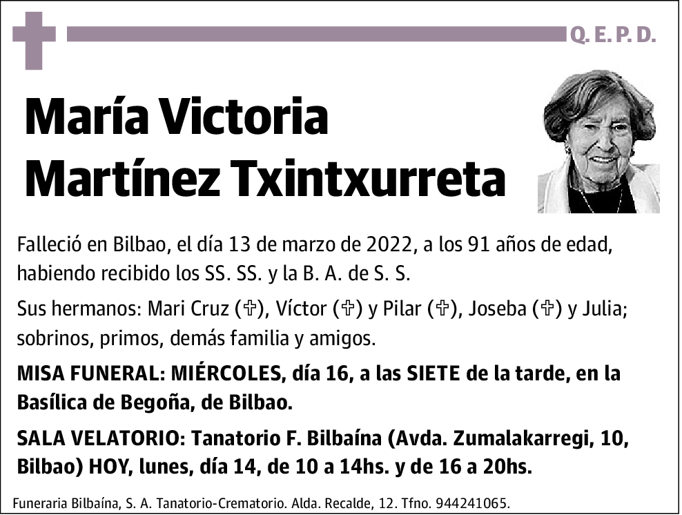 María Victoria Martínez Txintxurreta