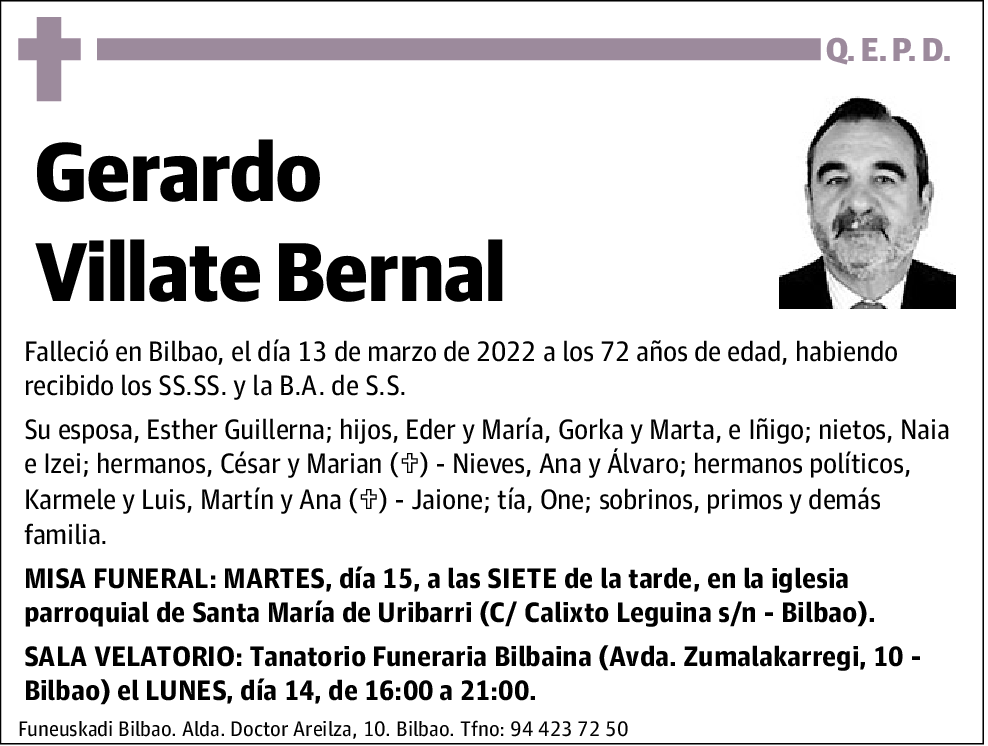 Gerardo Fermin Villate Bernal