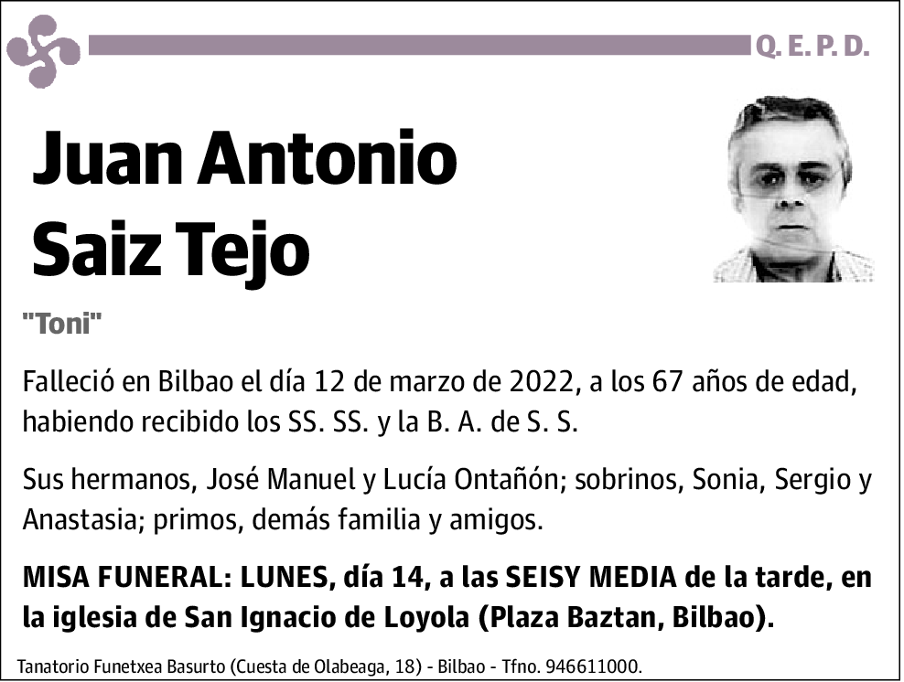 Juan Antonio Saiz Tejo