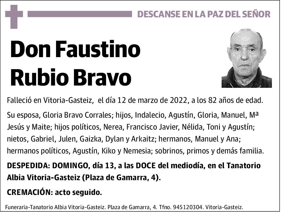 Faustino Rubio Bravo