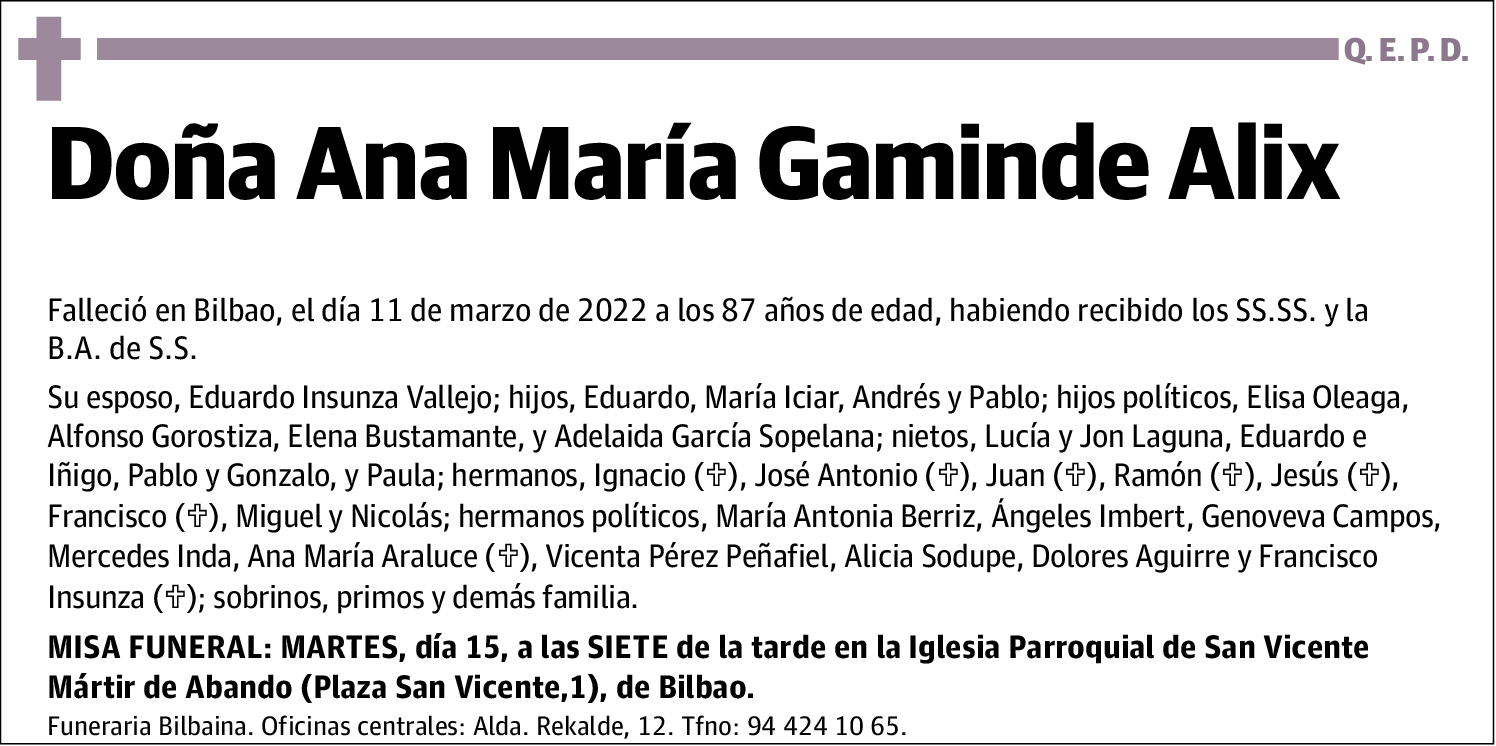 Ana María Gaminde Alix