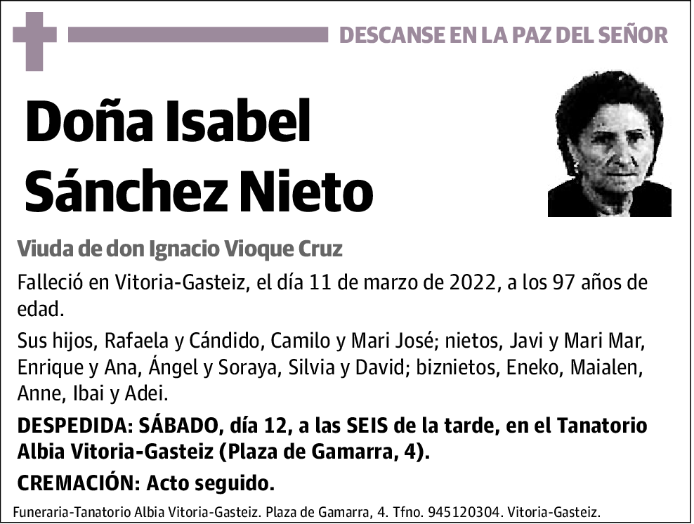 Isabel Sánchez Nieto