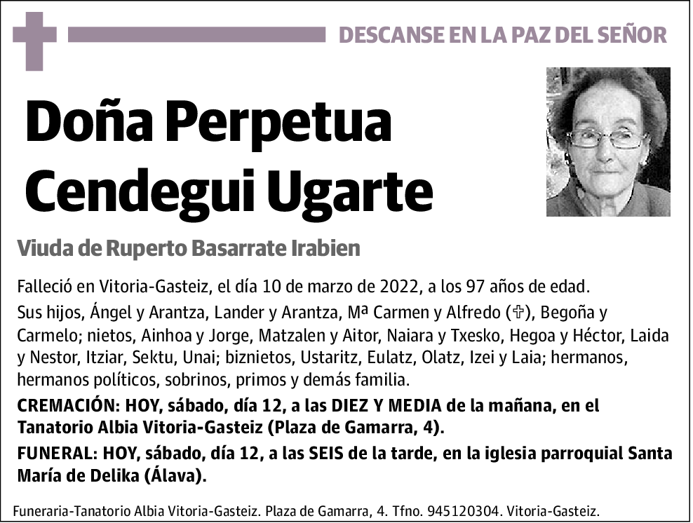 Perpetua Cendegui Ugarte