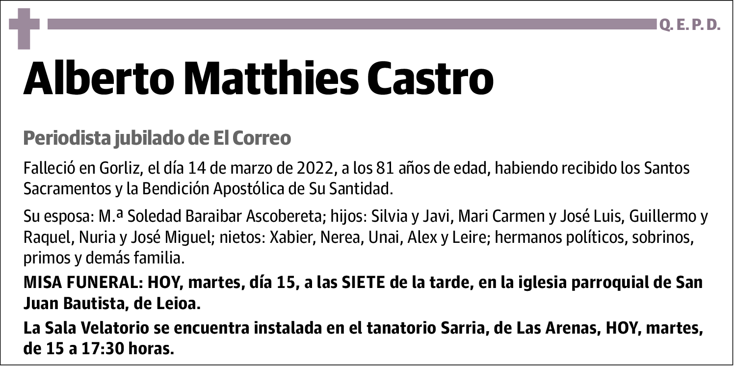 Alberto Matthies Castro