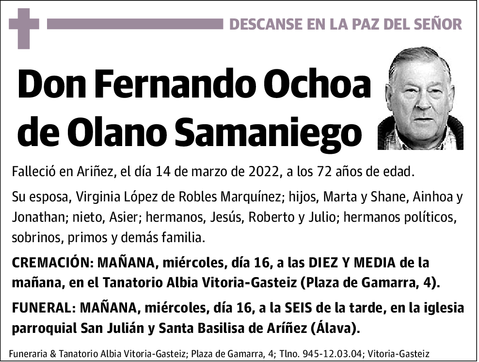 Fernando Ochoa De Olano Samaniego