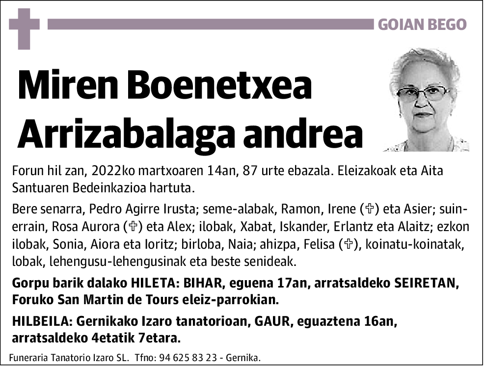 Miren Bengoetxea Arrzabalaga