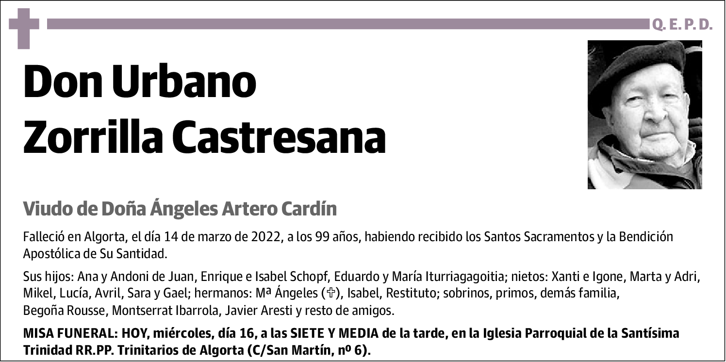 Urbano Zorrilla Castresana