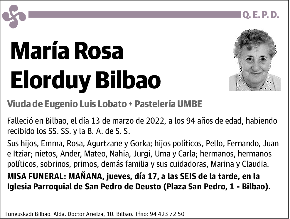 María Rosa Elorduy Bilbao