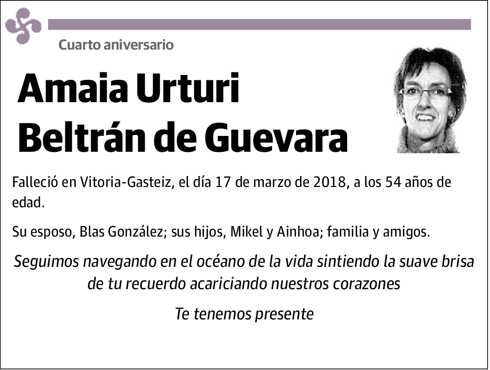 Amaia Urturi Beltran De Guevara