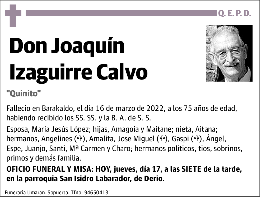 Joaquín Izaguirre Calvo