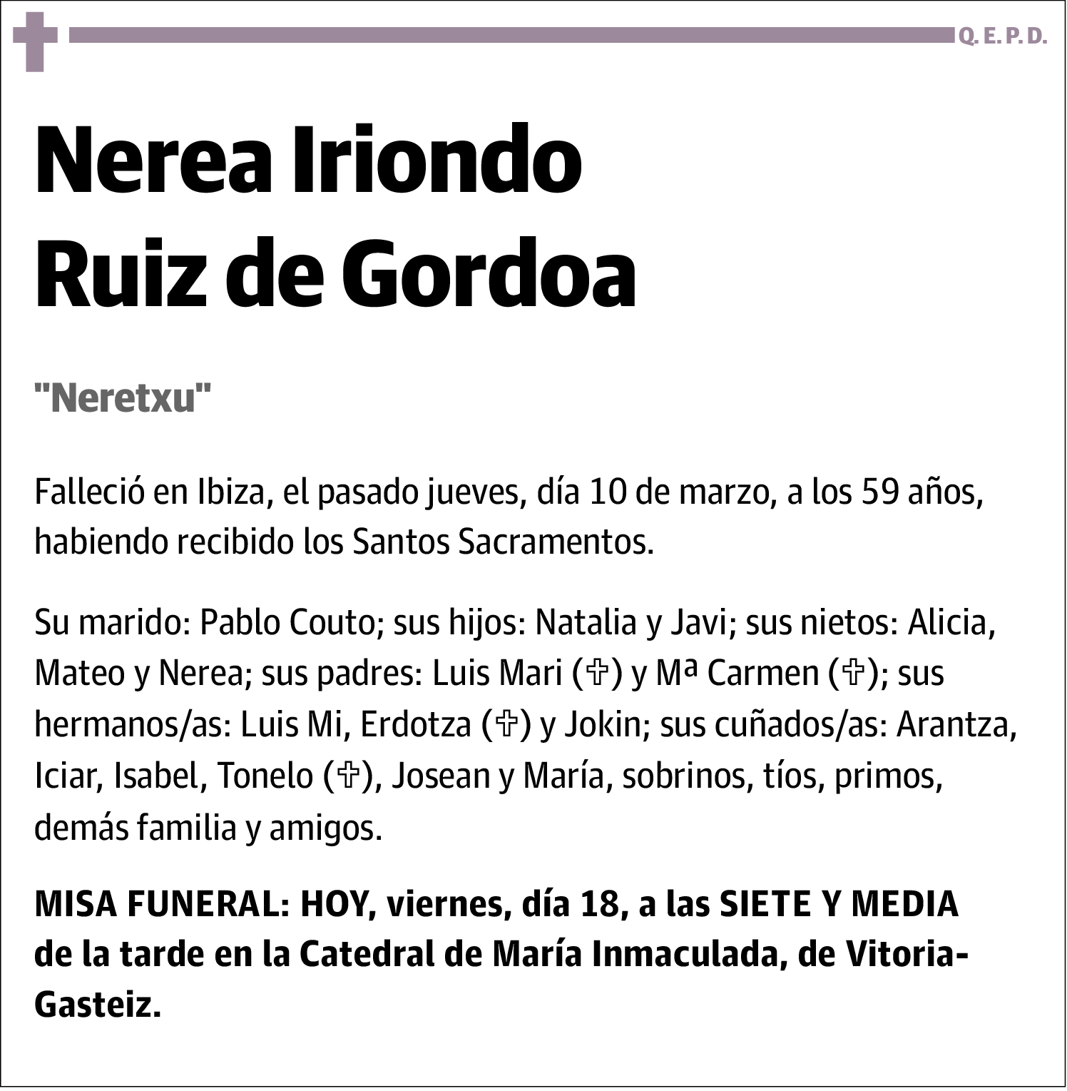 Nerea Iriondo Ruiz De Gordoa