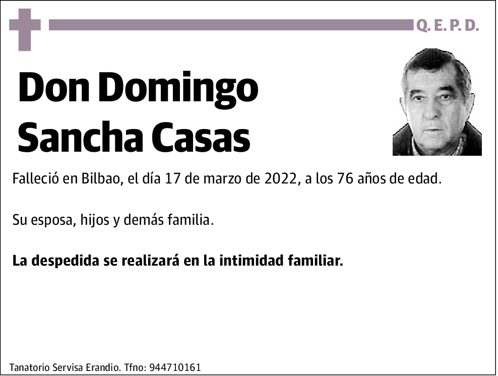 Domingo Sancha Casas