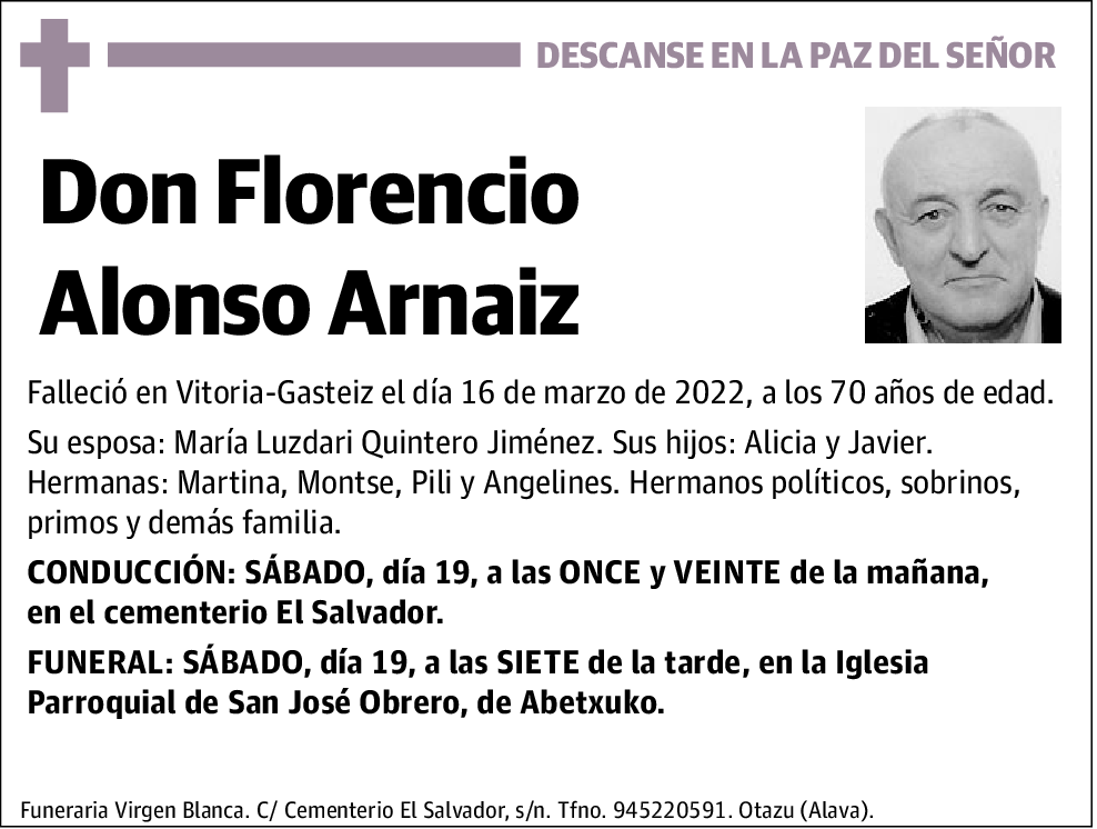 Florencio Alonso Arnaiz