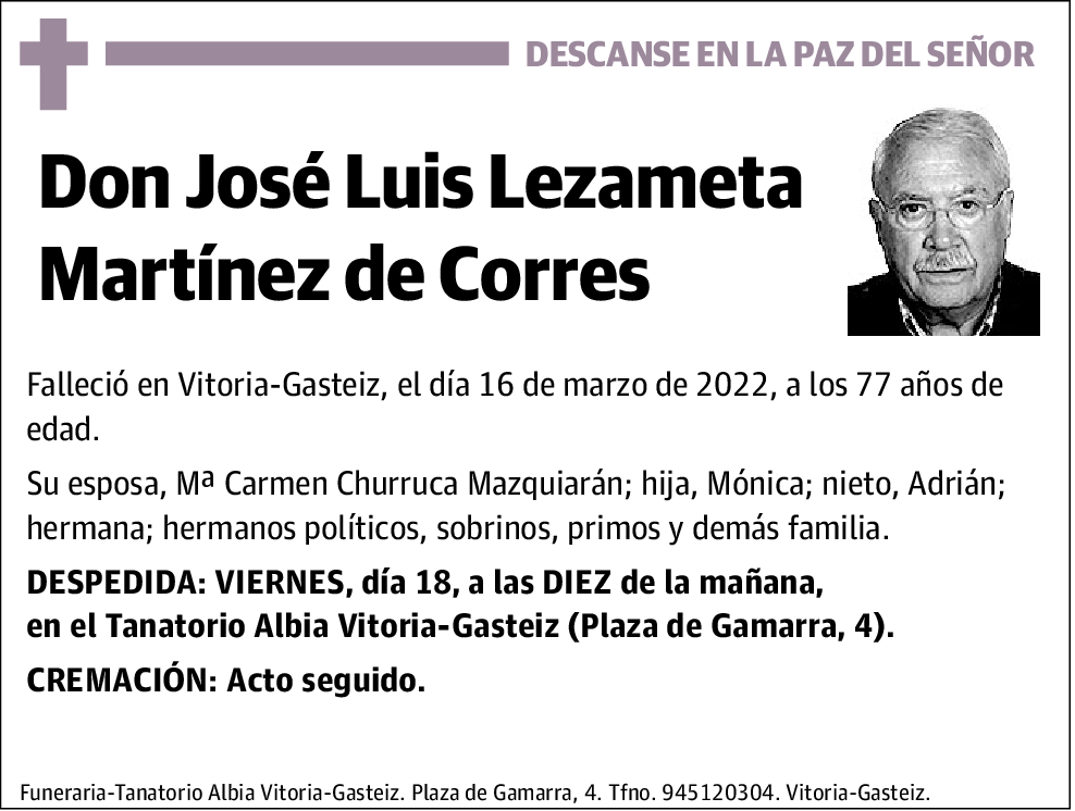 José Luis Lezameta Martínez de Corres