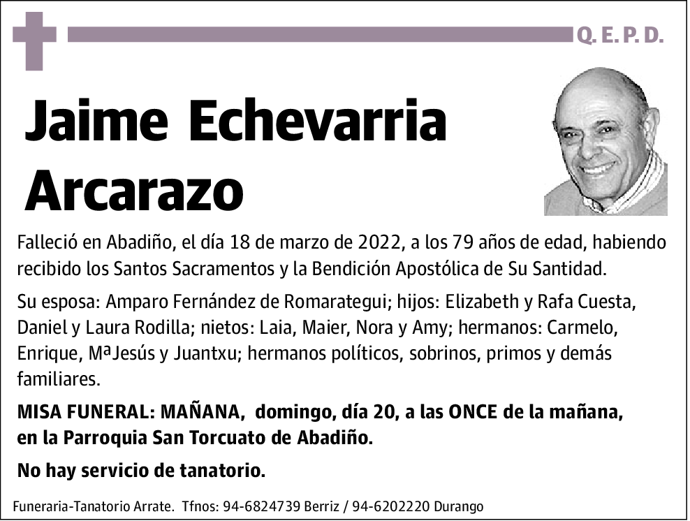 Jaime Echevarria Arcarazo