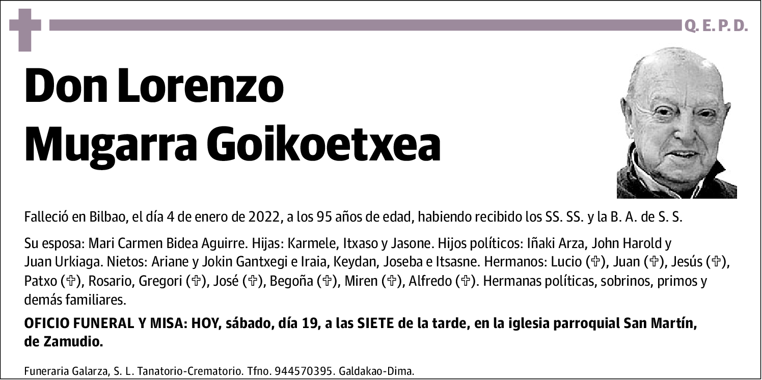 Lorenzo Mugarra Goikoetxea