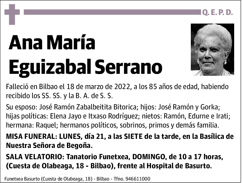 Ana María Eguizabal Serrano